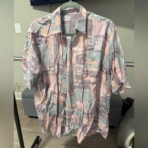 Men's Multicolor Abstract Pattern Shirt